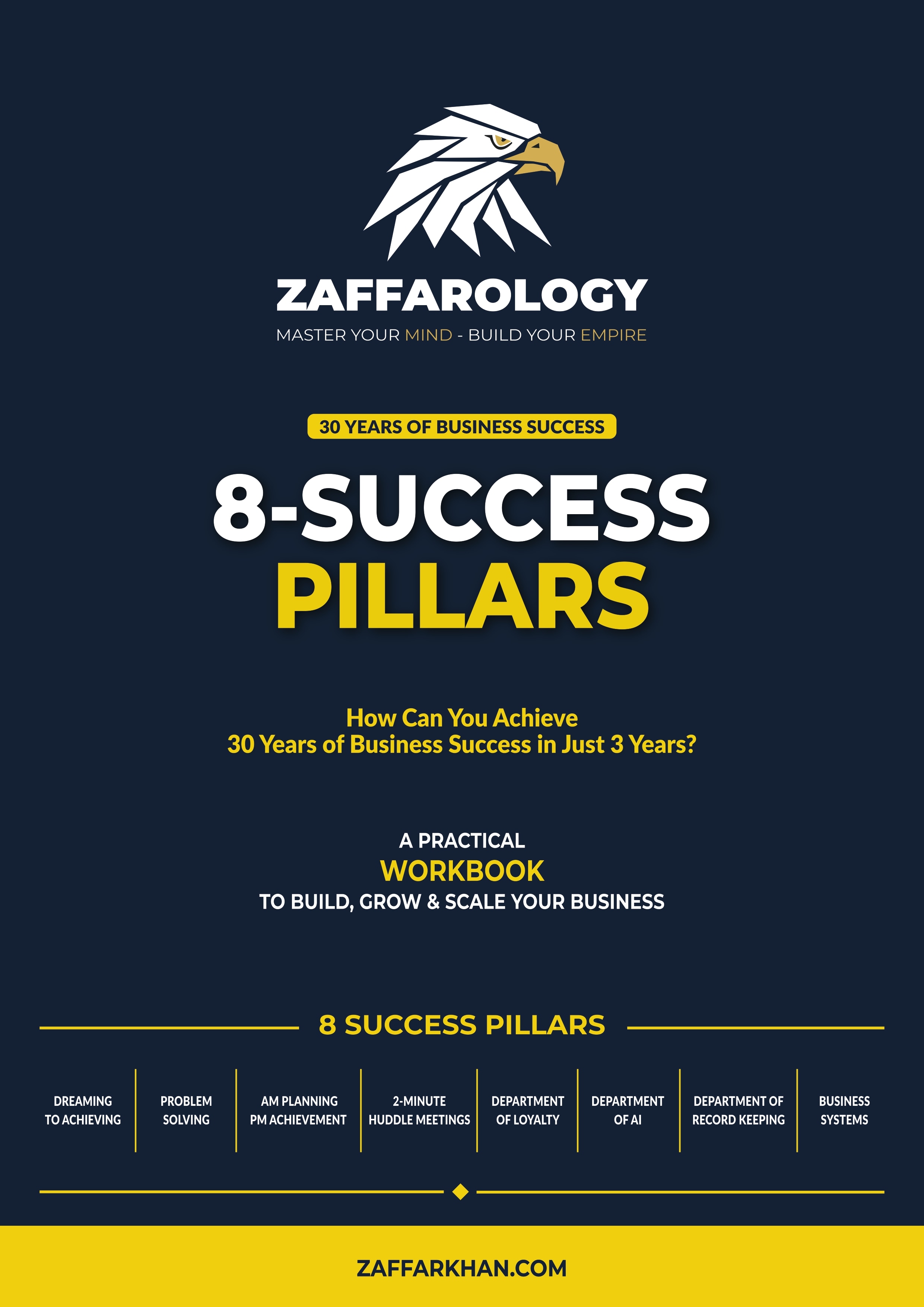 The Zaffarology 8 Pillars Workbook cover